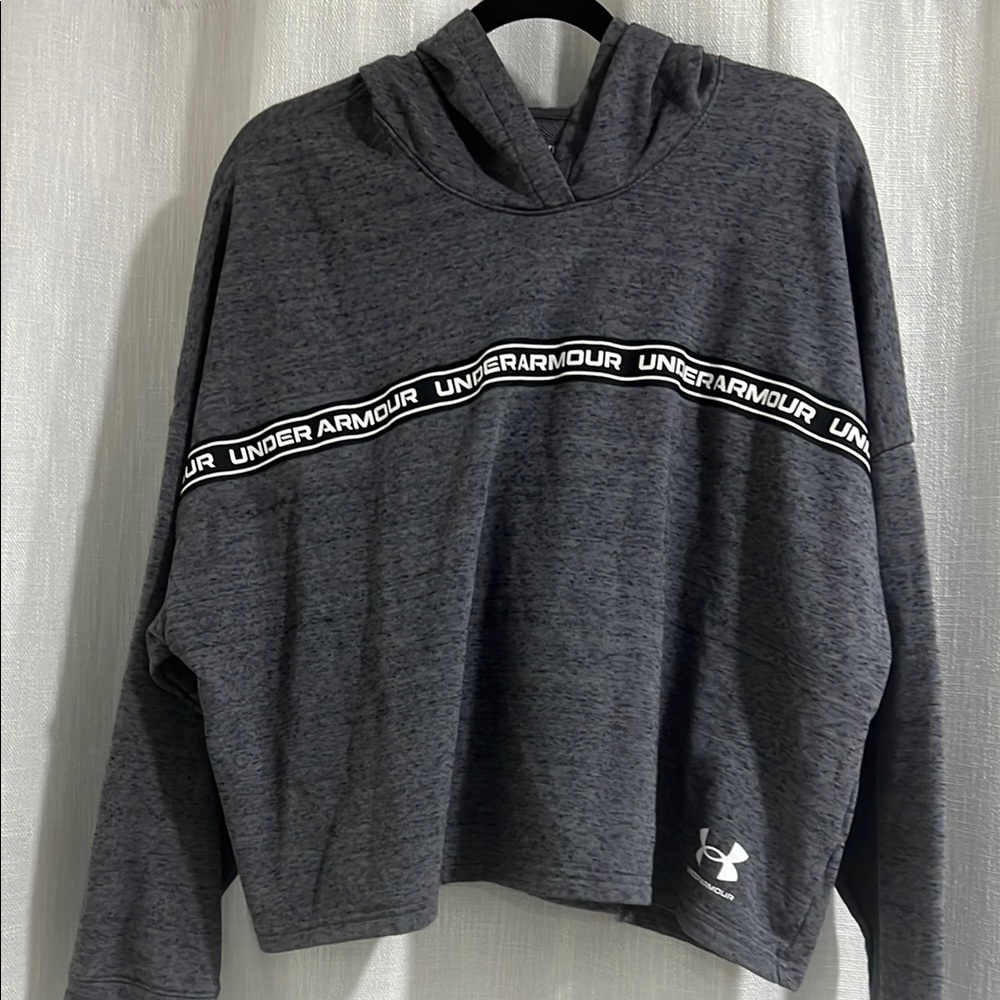 Under Armour Charcoal Hoodie with Logo Band